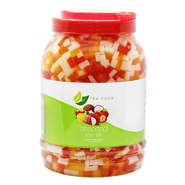 Tea Zone Assorted Yogo Jelly (B2020, 8.5 lbs) for Boba/Milk Tea or Smoothies