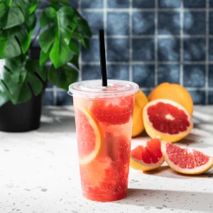 [1,000 ct] 24 oz Plastic U-Rim Cold Cups (95 mm), PP
